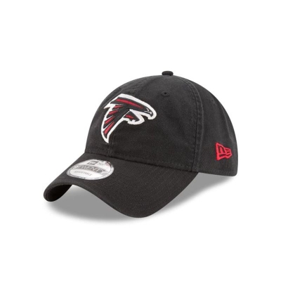 Black Atlanta Falcons Hat - New Era NFL Core Classic 9TWENTY Adjustable Caps USA0867243